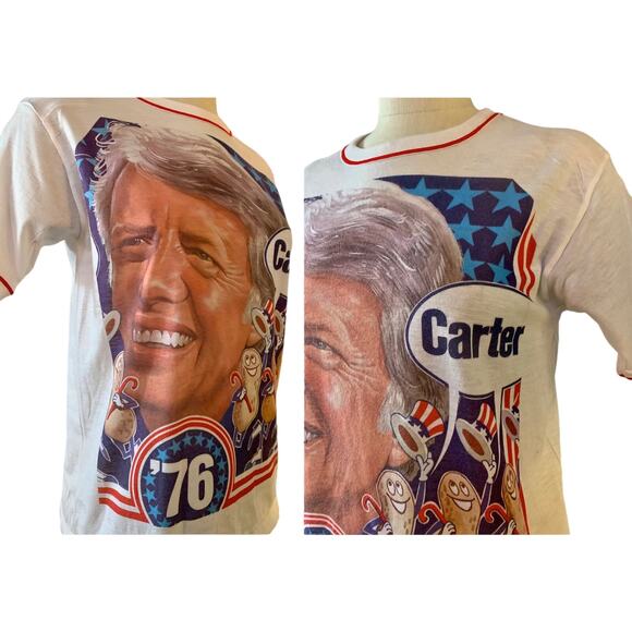 70s Jimmy Carter Campaign Shirt | RARE 1976 Graphic - Picture 6 of 8